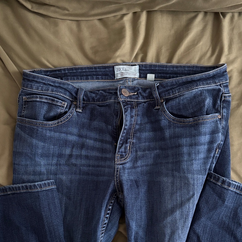 BKE Women's Boot Cut Jeans - Dark Blue - Picture 2 of 4